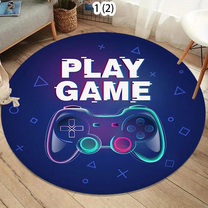 

Round Carpet Galaxy Space Universe Planet Print Coffee Table Non-slip Mat Bedroom Carpet Blue Starry Sky Kid Play Crawl Rug 80cm