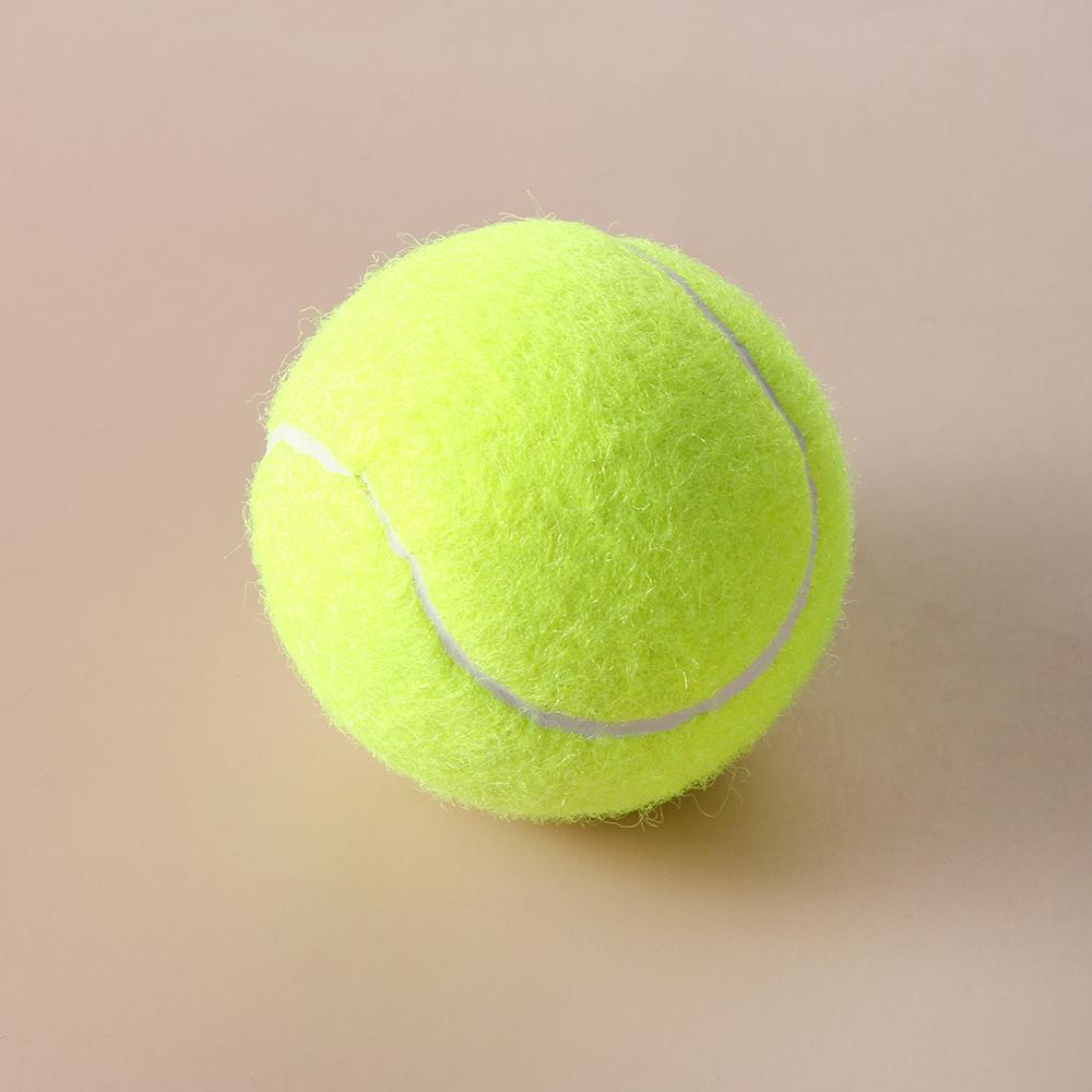 Professional Playing Game Fluorescent Yellow Sport Tournament Tennis Ball Fibrous Felt Covered
