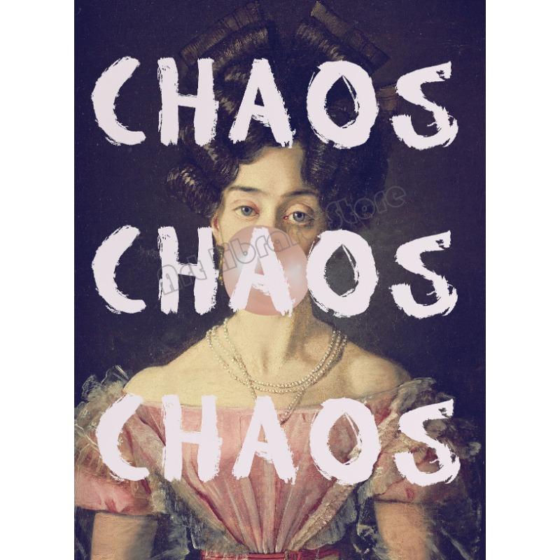 Funny Renaissance Artwork Shhh I'm Reading Bubble-Gum Lady Portrait Vintage Canvas Poster Wall Art Pictures Home Room Decor