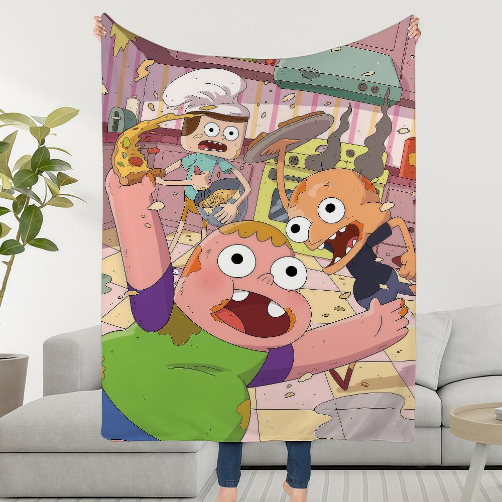 Cartoon Funny C-ClarenceS-ES CTHN Blanket Throw Super Cosy Plush Living Room Sofa Couch Childish Birthday Gifts