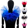Removable Puffy Mesh Faux Collar Clown Circus Shirt Collar Business Weddings Parties