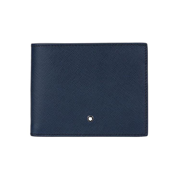 

Montblanc Artisan Series Grainy Calfskin Short Double Fold Wallet Men Wallets Indigo 113217 Gift Set(Basic Set+Box+Shopping Bag)
