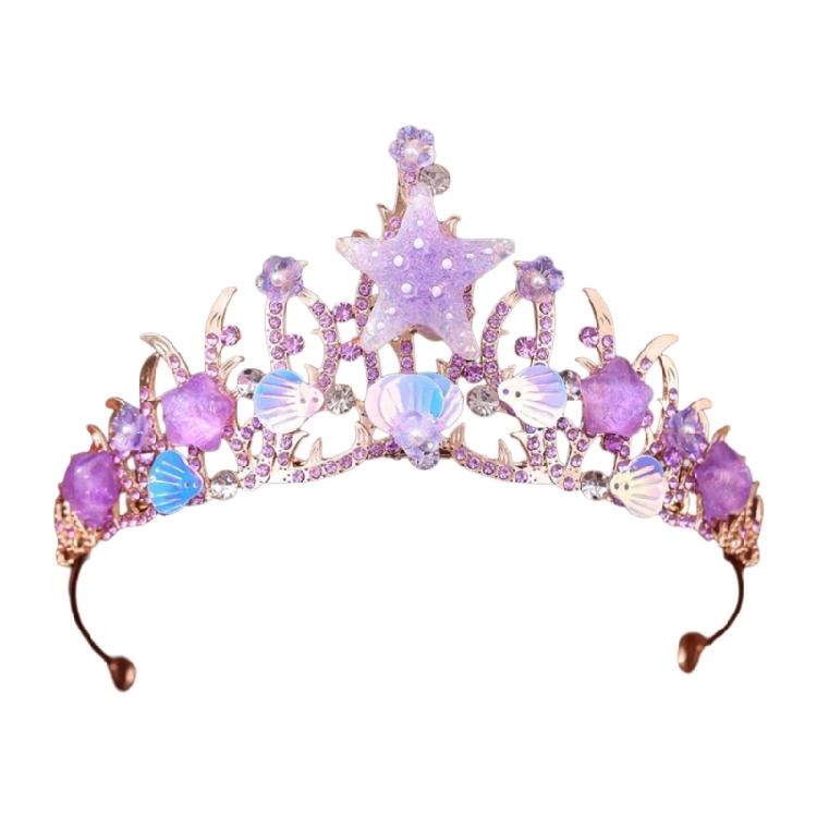 Braut Seesterne Kronen Stilvolle Anmutige Kronen Hochzeitsfoto Accessoire Braut Kristall Haarband Hochzeitsfoto Requisiten