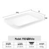 Yipan White Melamine Rectangular Tray