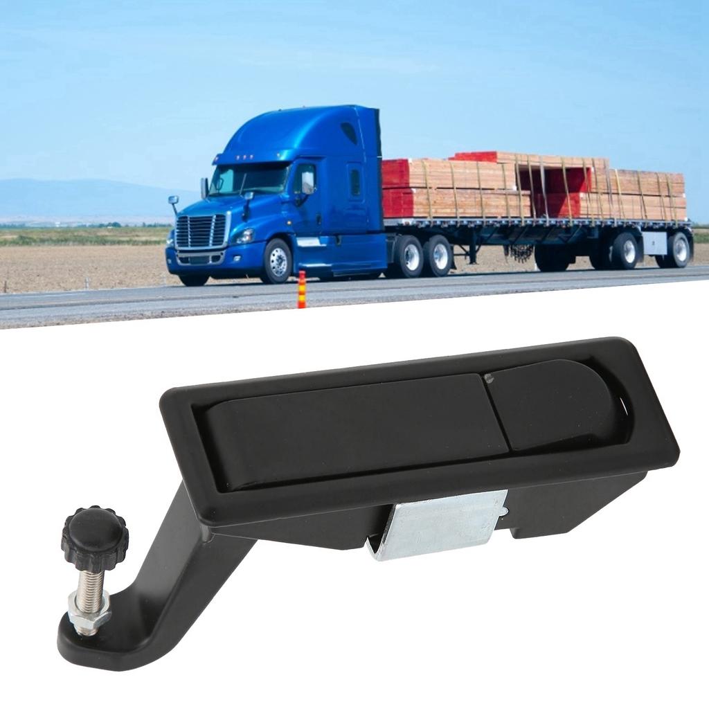 Kompresní západka Neuzamykací skříňka na nářadí Zámek kufru Zinková slitina pro lodní přívěs(Černá )