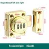 3 Digit Combination Password Cabinet Lock Non-punch Keyless Security Latch Anti-theft Child Safety Door Lock