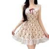 2026 Women's Lace Pastoral Swimsuit: Slimming One-Piece Fairy Resort Wear