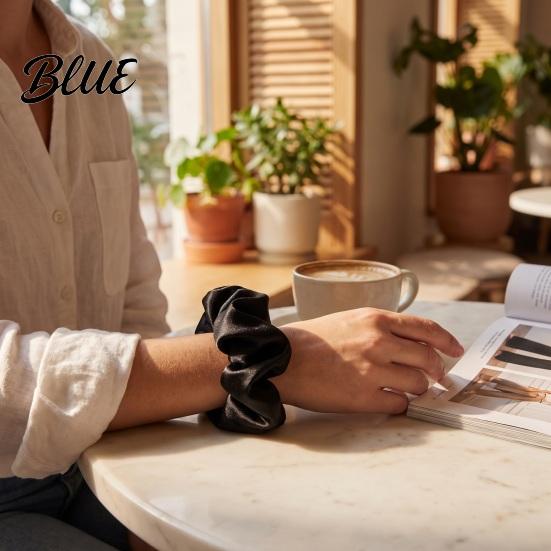 Cloth Hair Ties with Zipper Pocket Scrunchies Hidden for Women, Elastic Tie Convenient Gym Small Items Keys And Coins, Satin Accessories Daily