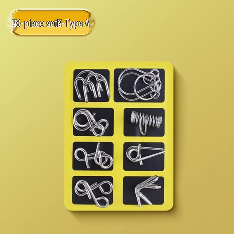 

Образовательный набор для разблокировки из 24 предметов: Детские головоломки «Замок Любаня» и «Кольца»