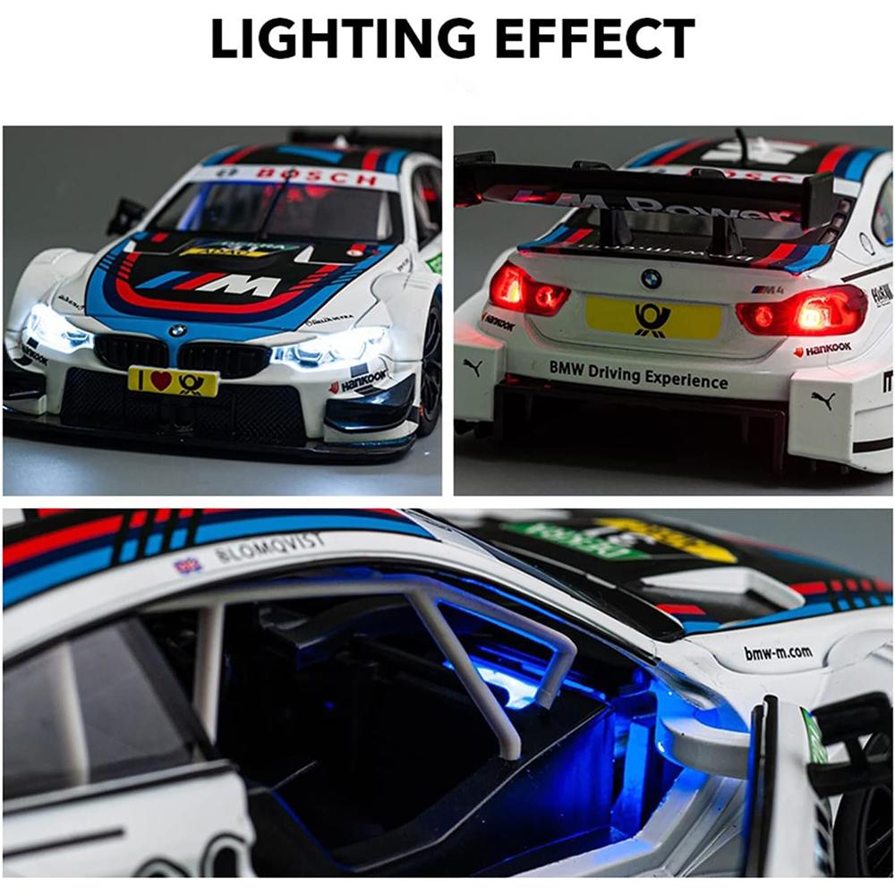 Model de mașină la scară 1/24 pentru BMW IM M4 GT3 mașină de curse sport mașină de curse model de jucărie din aliaj de metal turnat prin presare, copie în miniatură