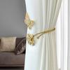Curtain Buckle Retro Floral Carving Design Butterfly Flower Shape Curtain Fasteners Artistic Living Area Decor