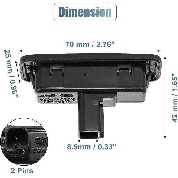 Unifizz 1PC Black 81260-A5000 Trunk Tailgate Handle Release Switch Rear Door Hatch Liftgate Latch Button Switch Fit for Hyundai Elantra GT 2013-2017