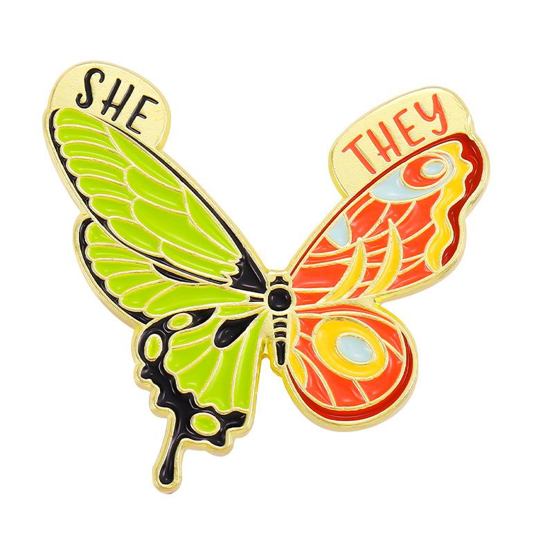 

Colorful Butterfly Distinctive Alloy Brooch Shiny Metal Badge Fashionable Decoration All For XZ6961