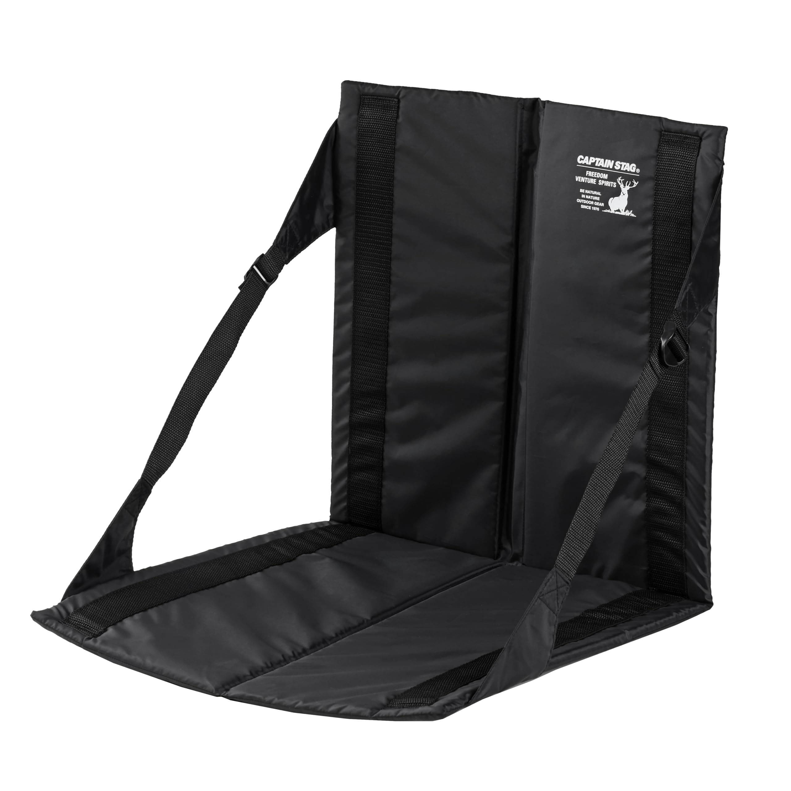 

[Эксклюзив для Amazon.co.jp] Captain Stag Zabuton Складной коврик для стула, Компактный коврик для стула FD с сумкой для хранения, Черный, UY-7083