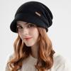 Ear Protection Knitted Skullies Velvet Pile Cap Trendy Knited Beanie  Winter Autumn