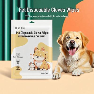 Toallitas Desodorantes de Mano sin Enjuague para Mascotas: Guantes de Limpieza para Gatos y Perros para Eliminar Olores y Manchas