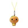 [LamPlanning] Plush Mikan-chan Strap Keychain Cute Fluffy Whole Healing (Orange 1 Piece)