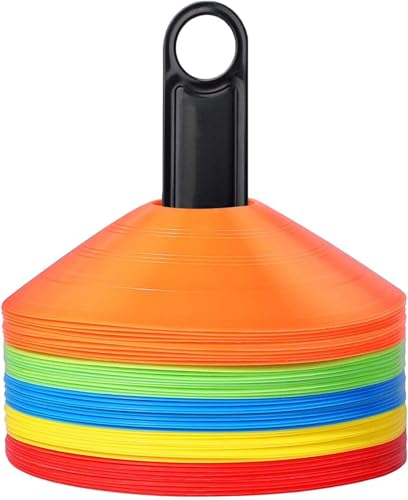 BiAnYC Marker Cones, Soccer Markers, Soccer Cones, Soccer Markers, Training Cones, Mini Colored Cones, Soccer/Baseball/Tennis/Futsal Cones, Ball Sport