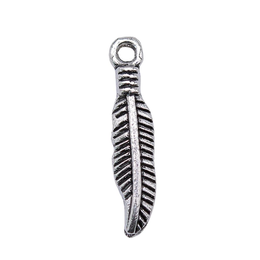 Feather Charms Multi Color Alloy Leaf Pendants For Boho Style DIY Jewelry Accessories