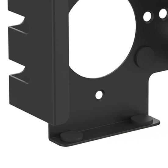 Mini Desktop Computer Metal Mount Heavy Duty Anti-Slip Behind Monitor Under-Desk Mini Computer Holder