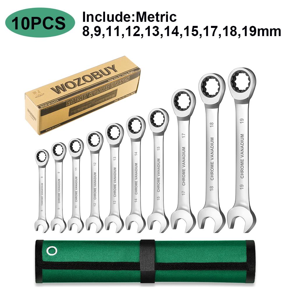 6-12 Stück/Karton Schlüsselset Schraubenschlüssel, Multitool Schlüssel Ratsche Schraubenschlüssel Set, von Werkzeugset Schraubenschlüsseln, Universalschlüssel Werkzeug, Autoreparaturwerkzeuge