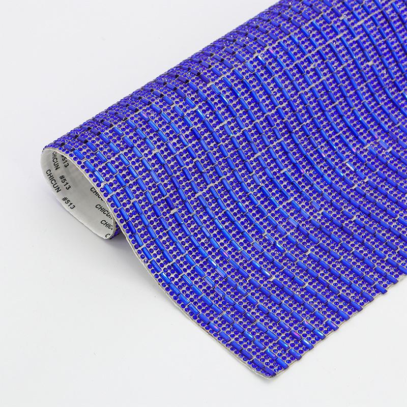 

5PCS Rhinestones Sheet Self Adhesive Glitter Crystal Diamond Sticker Car Bag Gift Wedding Party DIY Crafts Decoration Stickers 24x40CM&5PCS синий