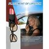 2-in-1 Car Lipstick Glasses Holder No-Trace Adhesive Auto Visor Dashboard Makeup Organizer Interior Accessory for Women