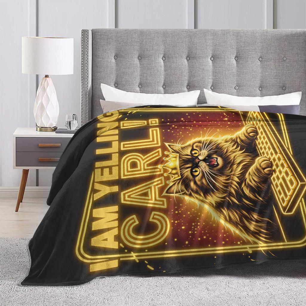 Dungeon Crawler Carl I am Yelling Carl Plush Blanket Kids Adult Flannel Throw Blanket For Living Room Soft Warm Bedspread Gift