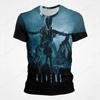 Movie Alien Mutation 3D Printed T-shirt Men's Fashion Hip Hop Trend Short Sleeve Top Cartoon Anime Role Playing Costume