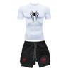 Men's European Trend Summer Fitness Set: Casual Short Sleeve and Shorts Two-Piece