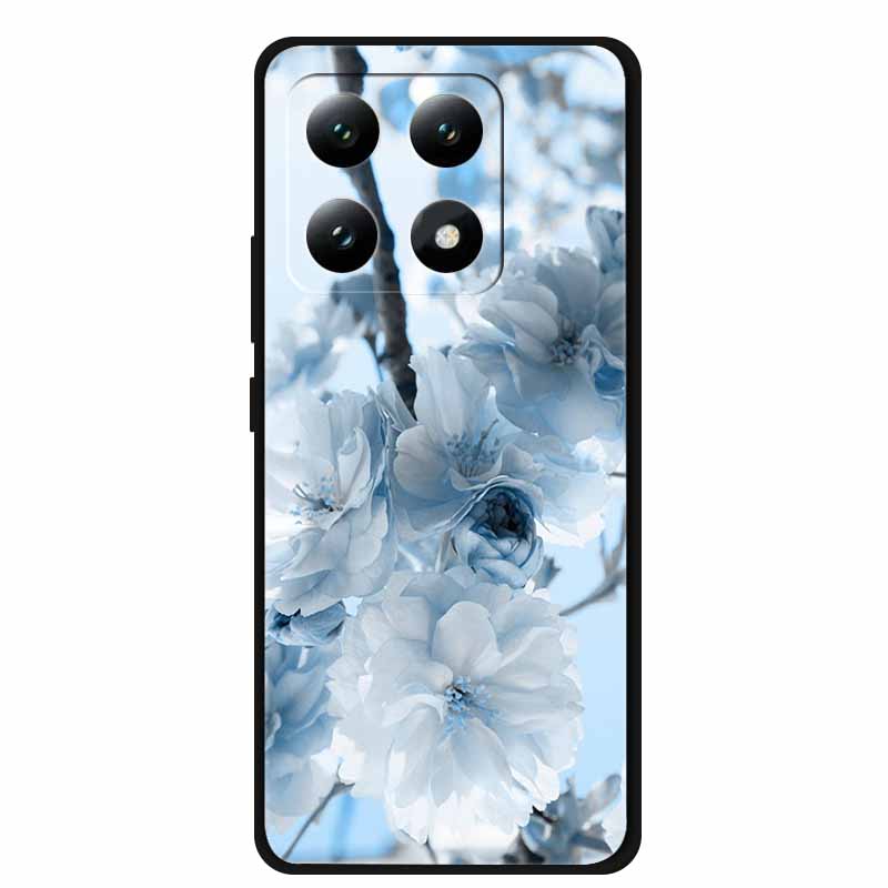 For Xiaomi 15T 5G Case Colorful Flowers Soft Silicone TPU Back Case For Xiaomi 15T Pro 5G Capa Boho Colorida Anti-Scratch Cover