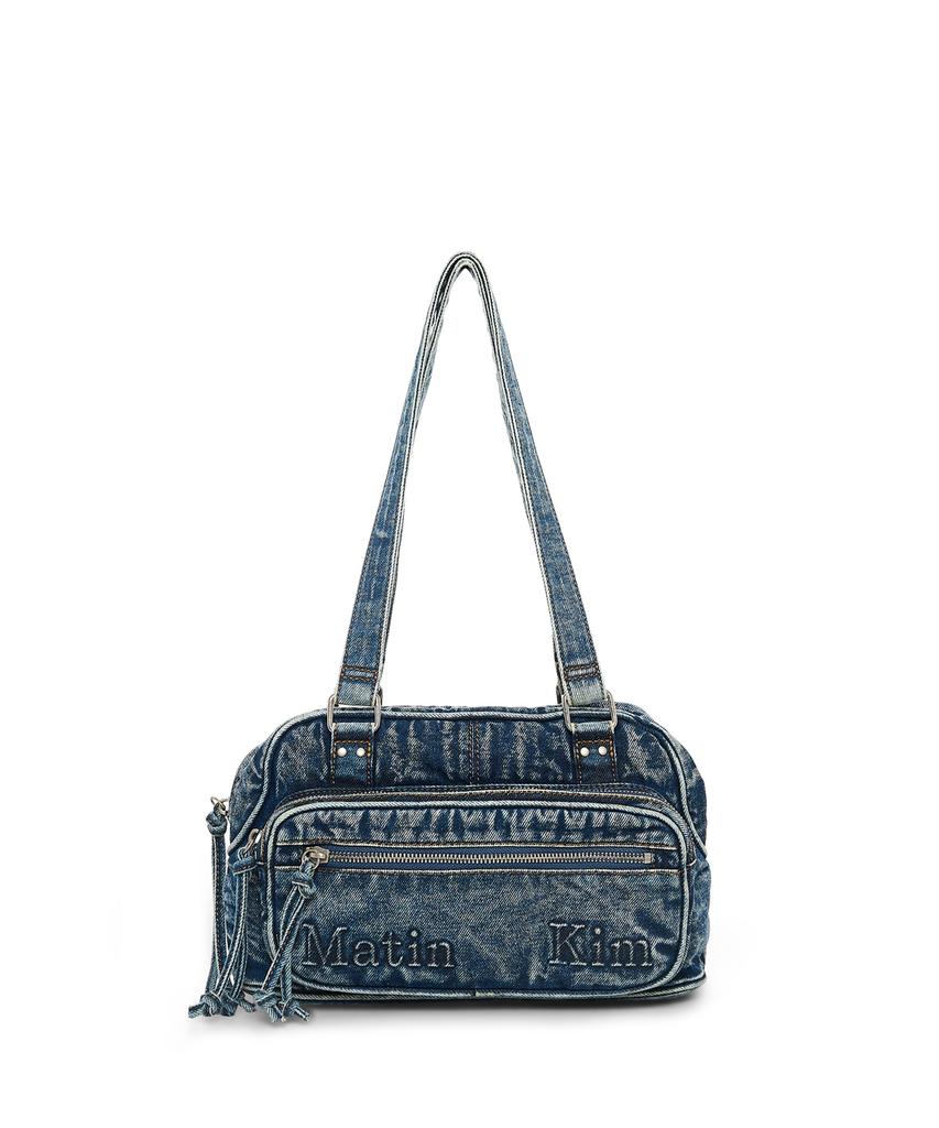 Matin Kim Matin Dust Denim One Pocket Shoulder Bag In Blue