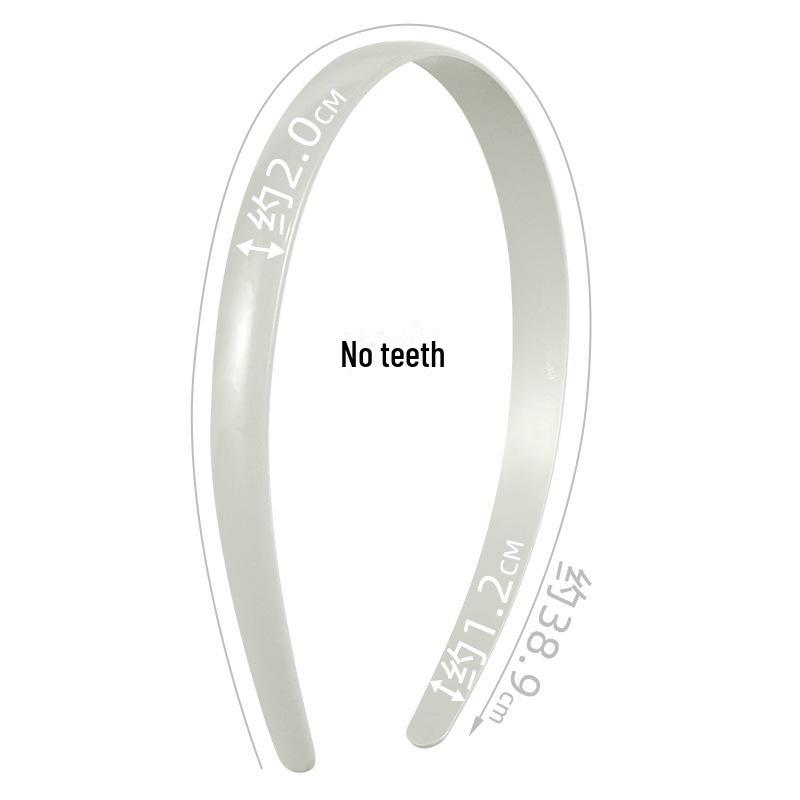 Handmade 2.5CM Toothless Black Hairband - PS Material Hair Accessory