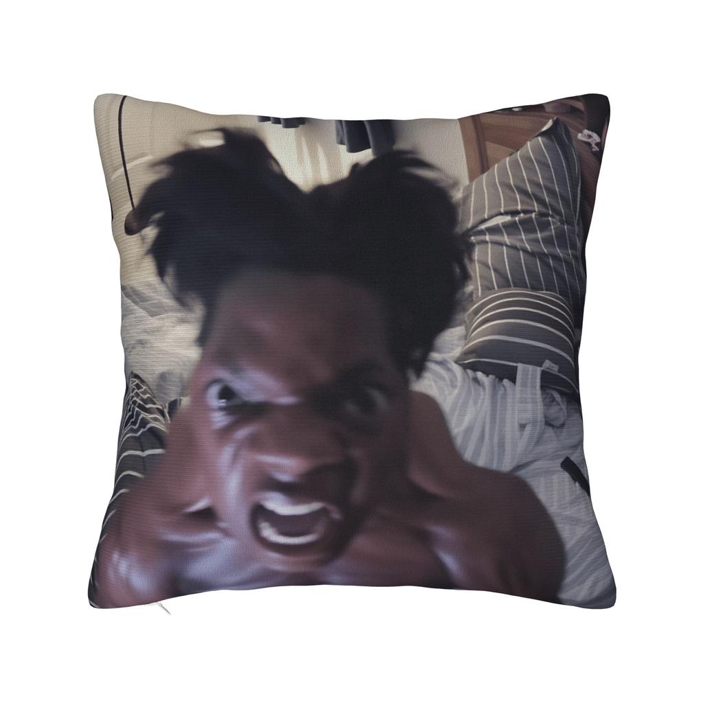Ishowspeed Face Meme Pillow Case Retro Trendy Pillow Cover Soft Pillowcases For Chair Sofa Home Decor