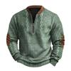 3D Digitaldruck Halber Reißverschluss Strick Herren Mode Hoodie 2026