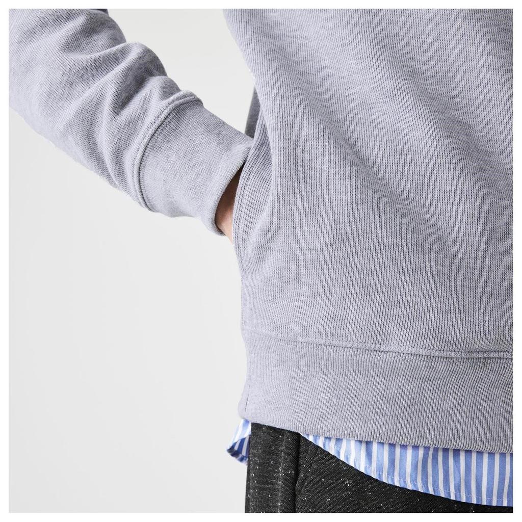 Lacoste Mens Interlock Quarter Zip Sweatshirt