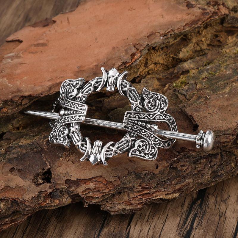 Vintage Viking Style Openwork Hairpin Celtic Knot Hair Stick For Women
