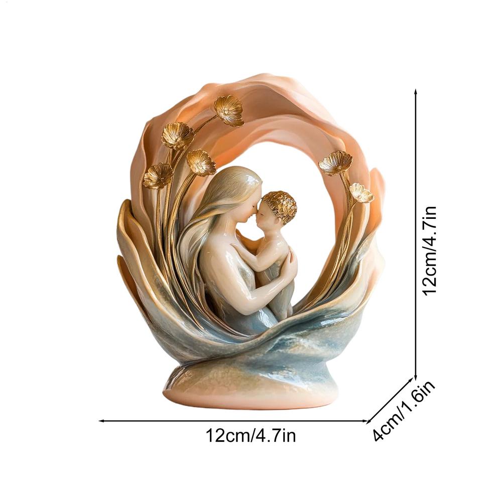 

Фигурка Мать и ребенок Трогательная Креативная Смола Настольное украшение Мать Домашний декор Мама День рождения Декоративная фигурка для полки