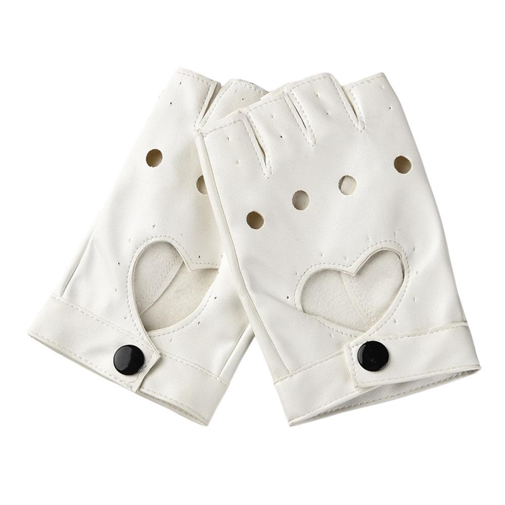 New Fashion PU Leather Fingerless Dance Glove Gothic lolita Jazz Style Cosplay Mittens Cosplay Party Gloves
