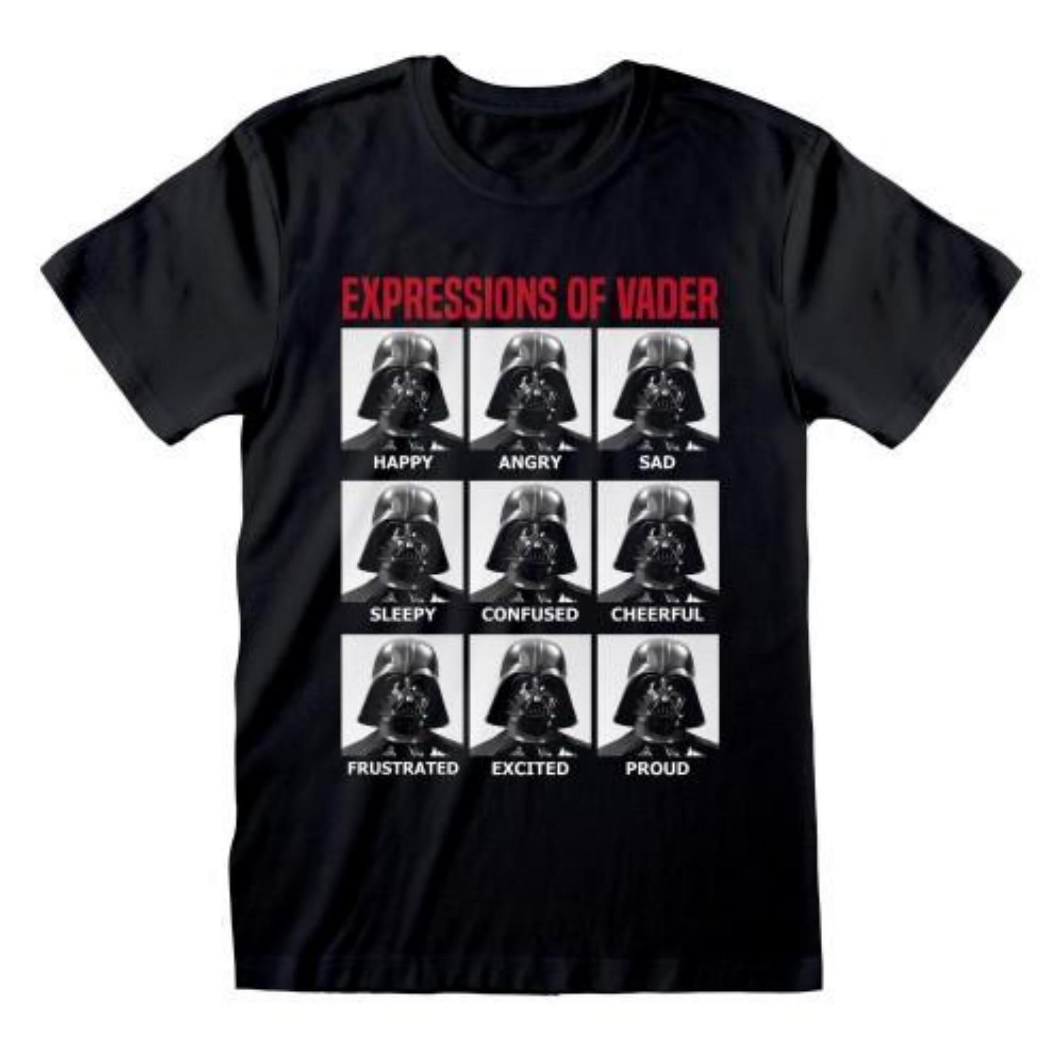 STAR WARS Unisex Adult Expressions Of Vader T-Shirt S разноцветный
