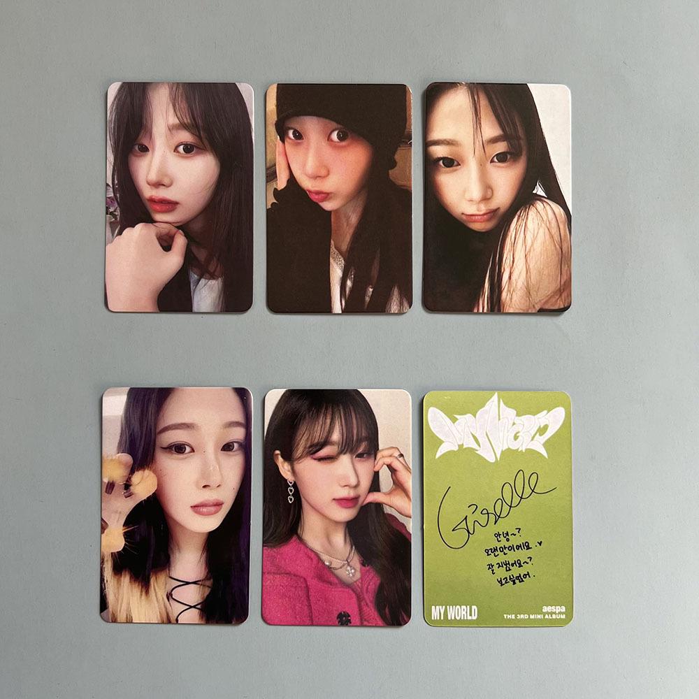 Aespa Drama Album Photocards: Random Karina, Winter, Ningning, Giselle Cards
