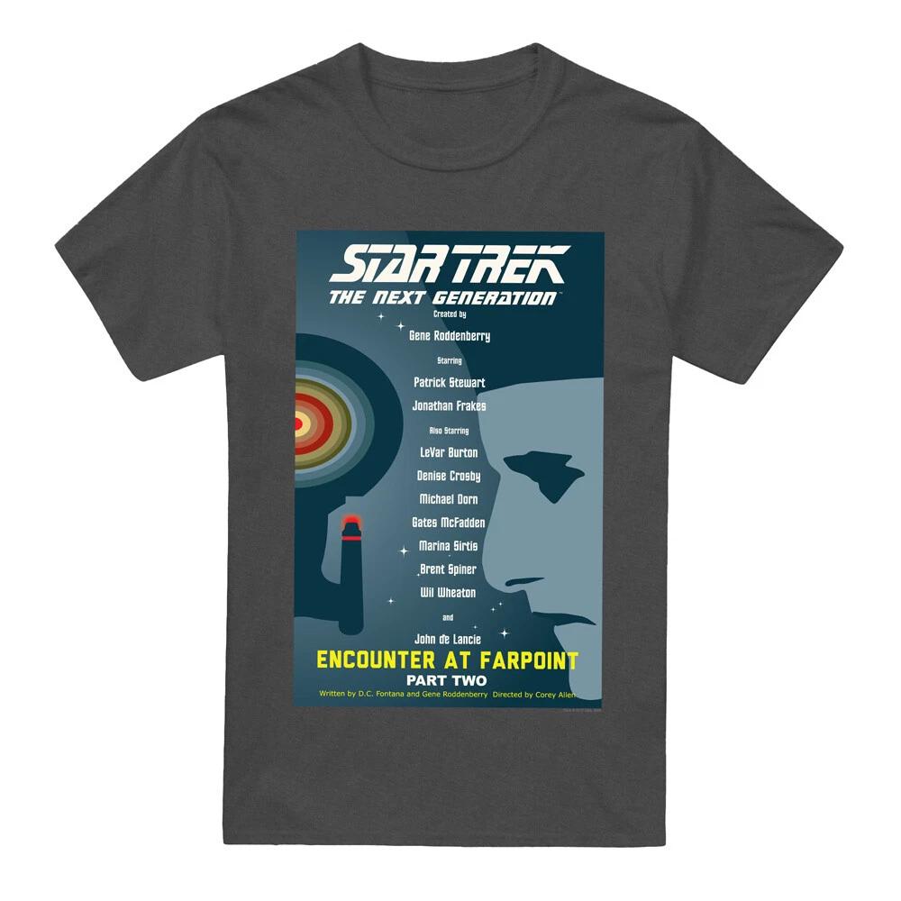 Star Trek TNG Season 1 Episode 2 T-Shirt S-2XL, Charcoal XL
