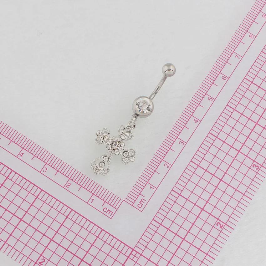 Kreuz Bauchnabelring: Medizinischer Edelstahl, Hypoallergener Schmuck