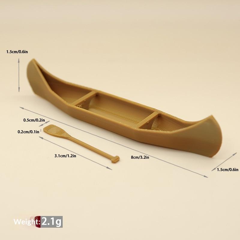 Miniature Sailing Boat 1 Set Canoe Ornament Perfect for Elegant Dollhouse Decor Display