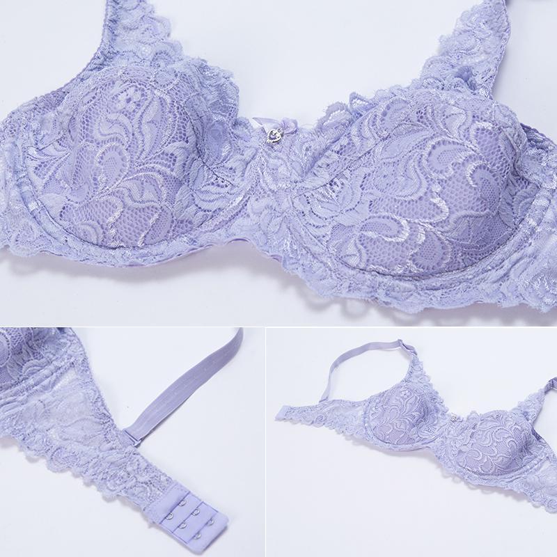 Большой женский кружевной бюстгальтер CDE — фото 14