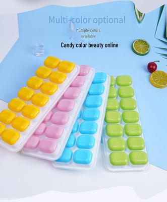 14-Compartment Silicone Fruit Ice Cube Mold for Homemade DIY Ice Cubes