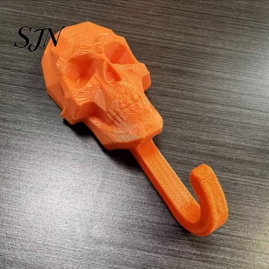 Halloween-Thema Wanddekoration Totenkopf Haken, 3D-gedruckter Gotischer Dekorativer Klebe-Schlüsselhakenhalter, Montierter Aufbewahrungs-Organizer für Zuhause Schlafzimmer Badezimmer