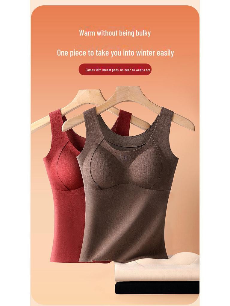 Damen Beheizte Kaschmirseide Antibakterielle Thermoweste