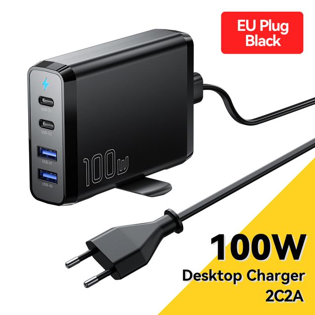 Essager Настольное зарядное устройство GaN 100 Вт, 4 в 1, USB C PD ...