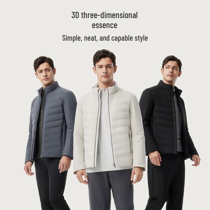 Tanboer Men's Stand-Collar Goose Down Jacket